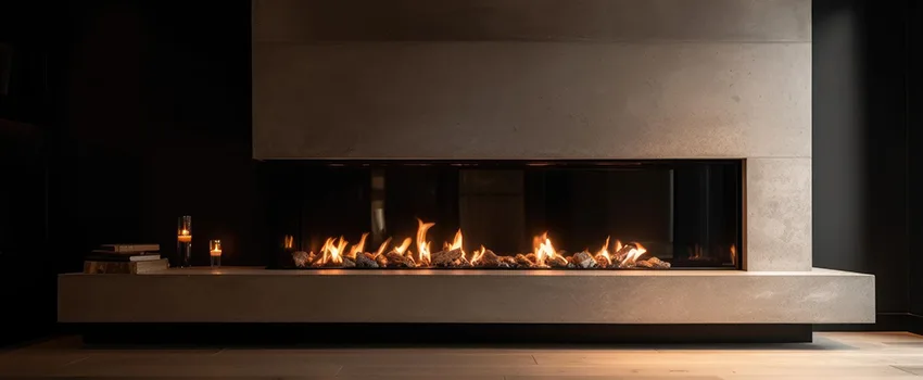 Gas Fireplace Ember Bed Design Services in Arcadia, California