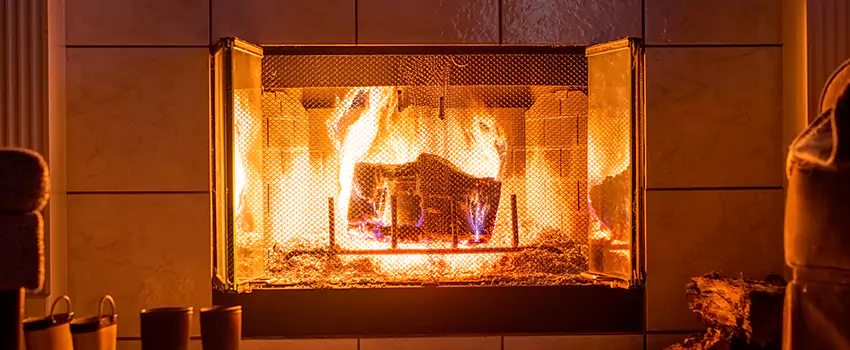 Mendota Hearth Landscape Fireplace Installation in Arcadia, California