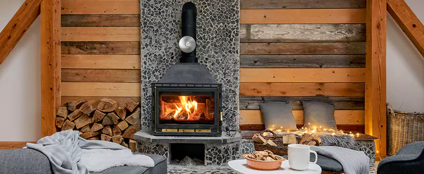 Thelin Hearth Products Direct Vent Gas Stove Fireplace Inspection in Arcadia, California